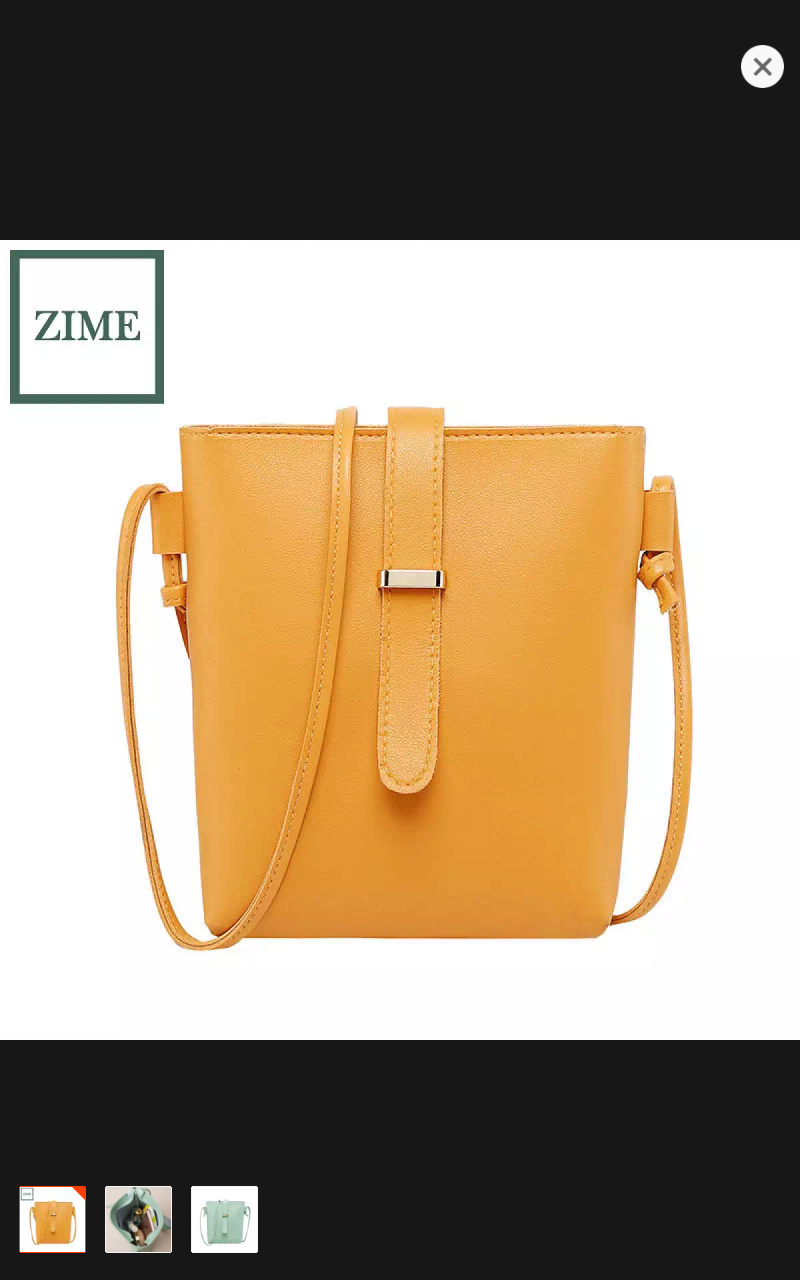 Zime Women's Bag Simple Fashion Bucket Bag Korean Version Of Toungue pumping strap messenger shoulder bag